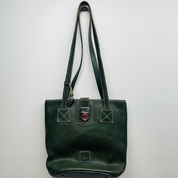 Dooney and Bourke fall green leather vintage bag - Picture 1 of 11